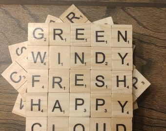 Four Season's Scrabble Tile Coasters