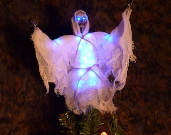 tree specter tree topper ghost light up led body and eyes battery operated ghost christmas tree ornament blue led lights ghostly blue - Led Christmas Tree Topper tree specter tree topper ghost light up led body and eyes battery operated ghost christmas tree ornament blue led lights ghostly blue - Led Christmas Tree Topper