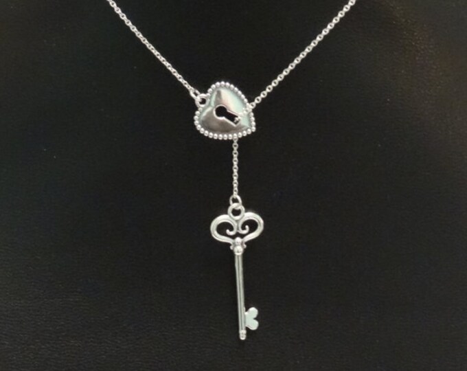 Heart Lock and Key Necklace Lock and Key Necklace Etsy