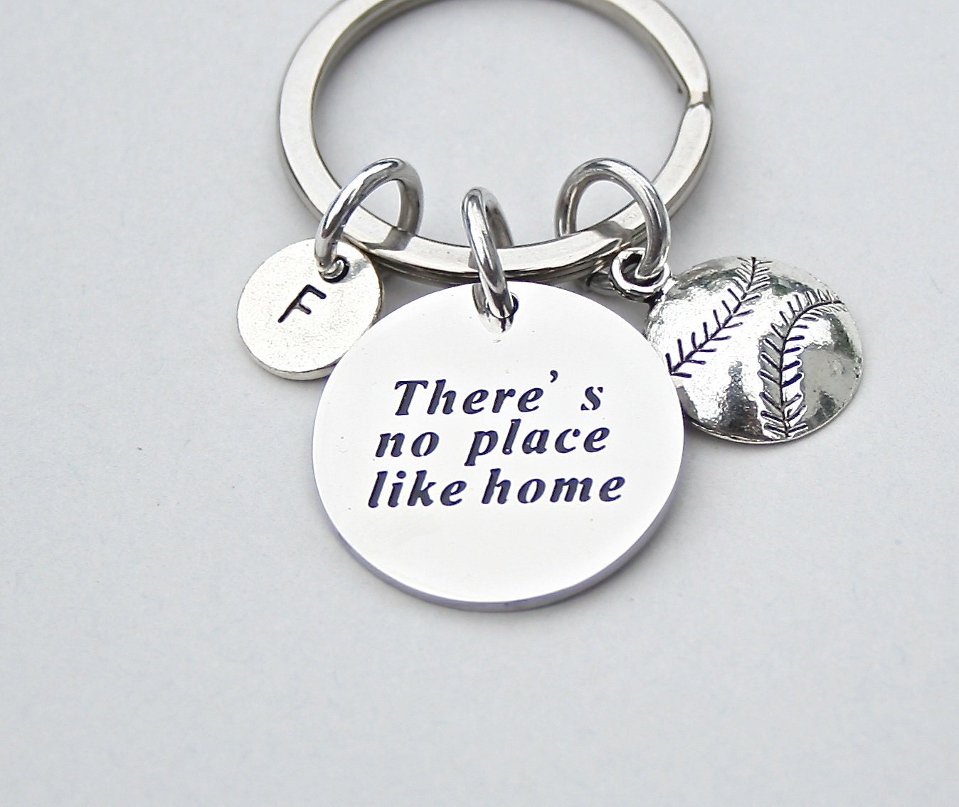 Baseball-Schlüsselanhänger Es gibt keinen Ort wie zu | Etsy