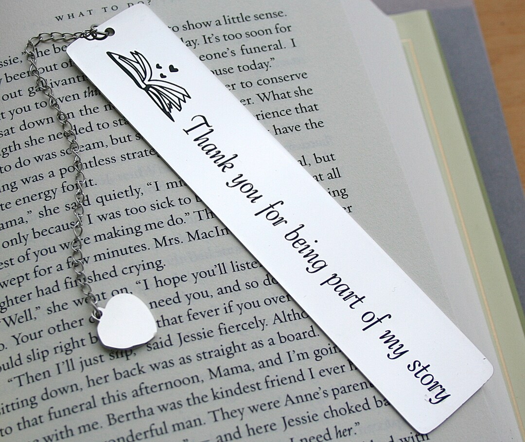 Personalized Personalised Thank You For Being Such An Important Piece Of My  Story Book Custom Name Wood Thumb Page Spreader Holder For One-Handed  Reading Gift For Book Lover Xmas (Style 6 Page