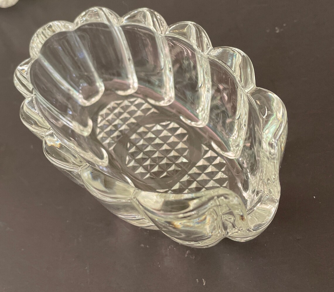 Princess House Spoon/Fork Rest Vintage Cut Glass Spoon Etsy