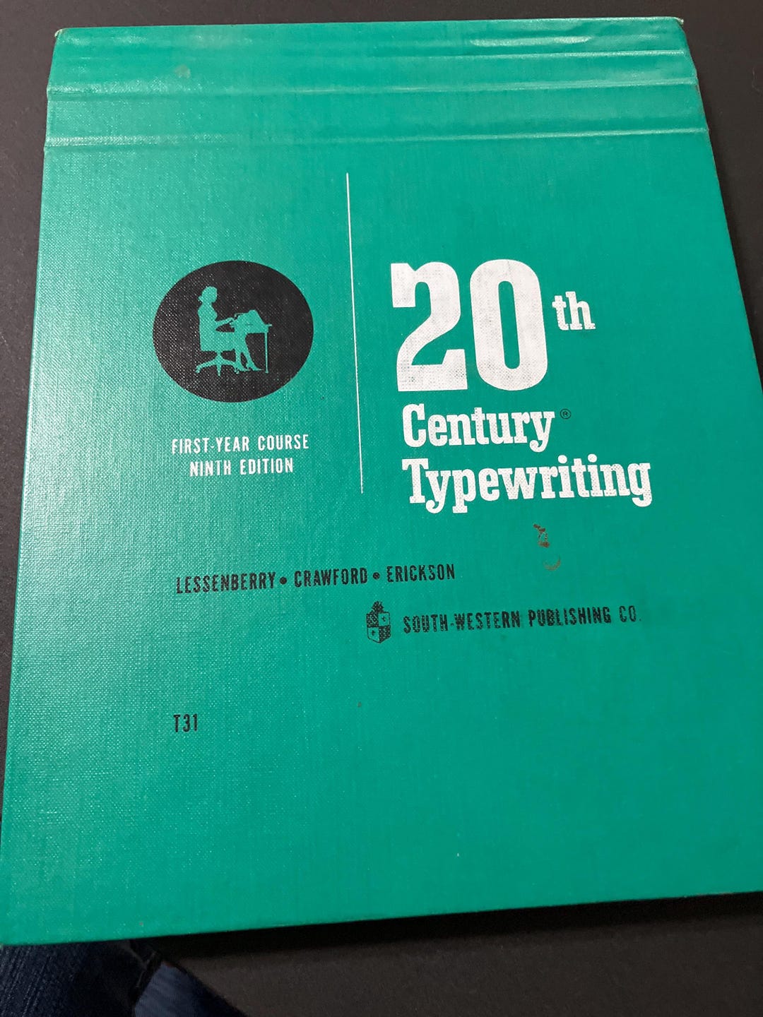 Type Writing Textbook Vintage 20th Century Typewriting Course Book First Year Course 1967 ...