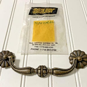 Vintage Selby Furniture Hardware Drop Bail Pull Vintage French Style 5 1/2"