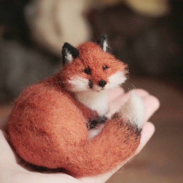 Needle Felted Red Fox - Made to Order