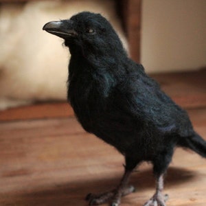 Needle felt Raven - Made to Order