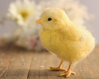 Needle felted chick, Easter Decorations, Easter Chicks, Needle felt chicks, Spring table decor, Farmhouse decor