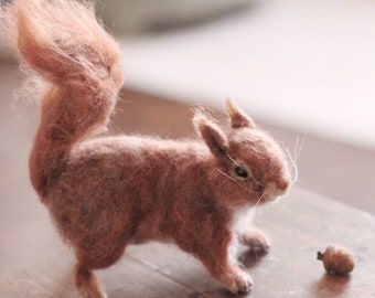 Needle Felted Red Squirrel - Made to Order