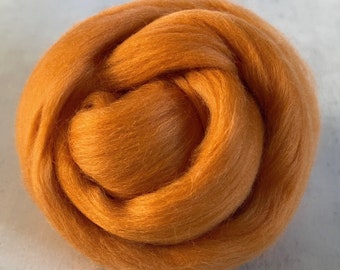 2oz Copper Merino Wool Roving, Needle Felting Wool, Merino Top, Wool for Needle Felting