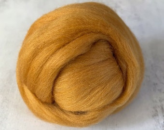 2oz Acorn Merino Wool Roving, Needle Felting Wool, Merino Top, Wool for Needle Felting