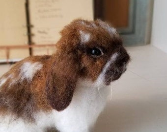 Custom Needle Felted likeness of Your Rabbit