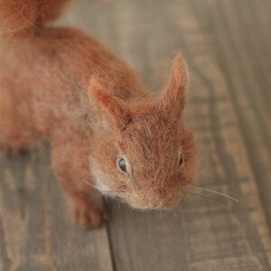 Needle Felted Red Squirrel Made to Order zdjęcie 6