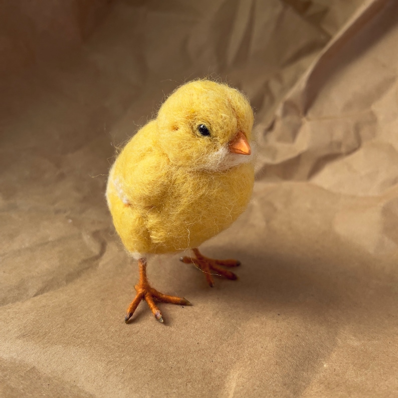 Needle Felted Yellow Chick Made to Order image 2