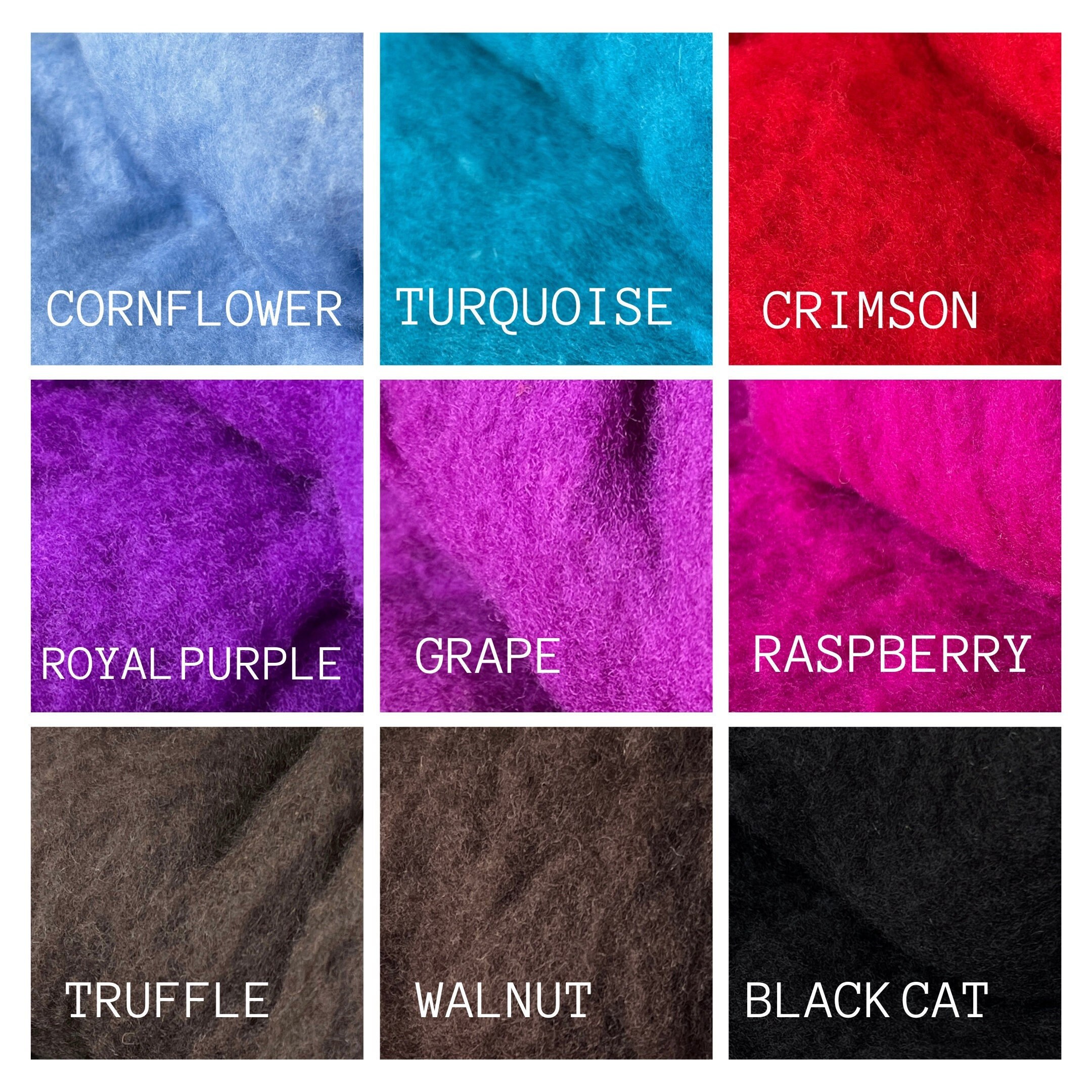 Choose 4 Colors Merino Batting Wool for Needle Felting Wet Etsy