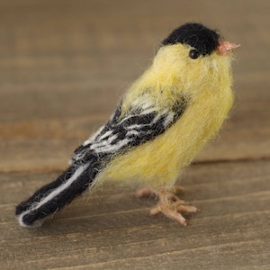 Needle Felted American Goldfinch - Made to Order
