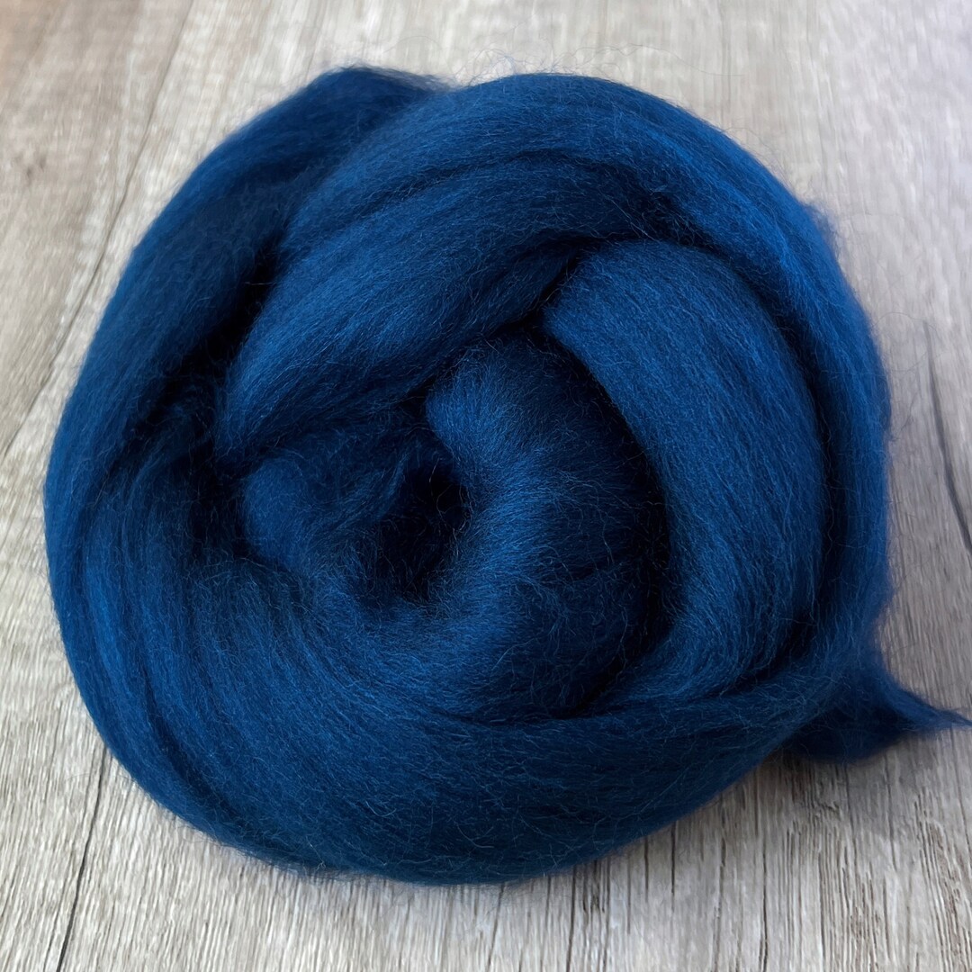 2oz Ocean Merino Wool Roving, Needle Felting Wool, Blue Merino Top Etsy