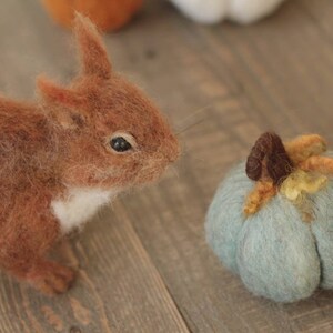 Needle Felted Red Squirrel Made to Order zdjęcie 7