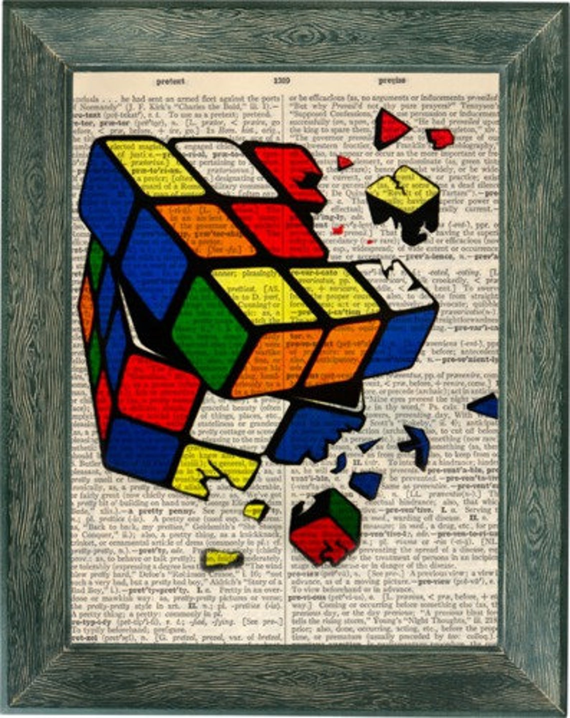 Wall art decorative wall art retro art retro print unique Etsy