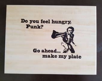 11x14x1 Dirty Eastwood Cutting Board, Movie cutting board, funny cutting board, Kitchen Pun