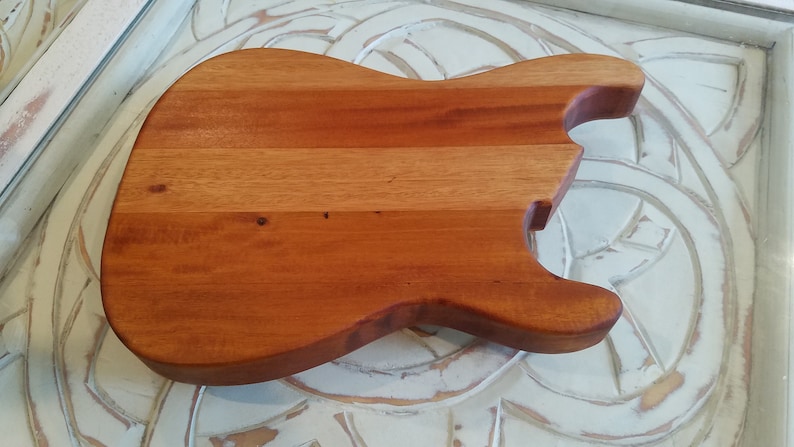 SB Guitar Shaped Inlay Cutting Board FREE SHIPPING Custom image 9