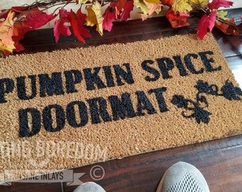 Pumpkin spice funny doormat. A funny gift for the autumn nut in your life, Halloween Decoration, Halloween Ideas