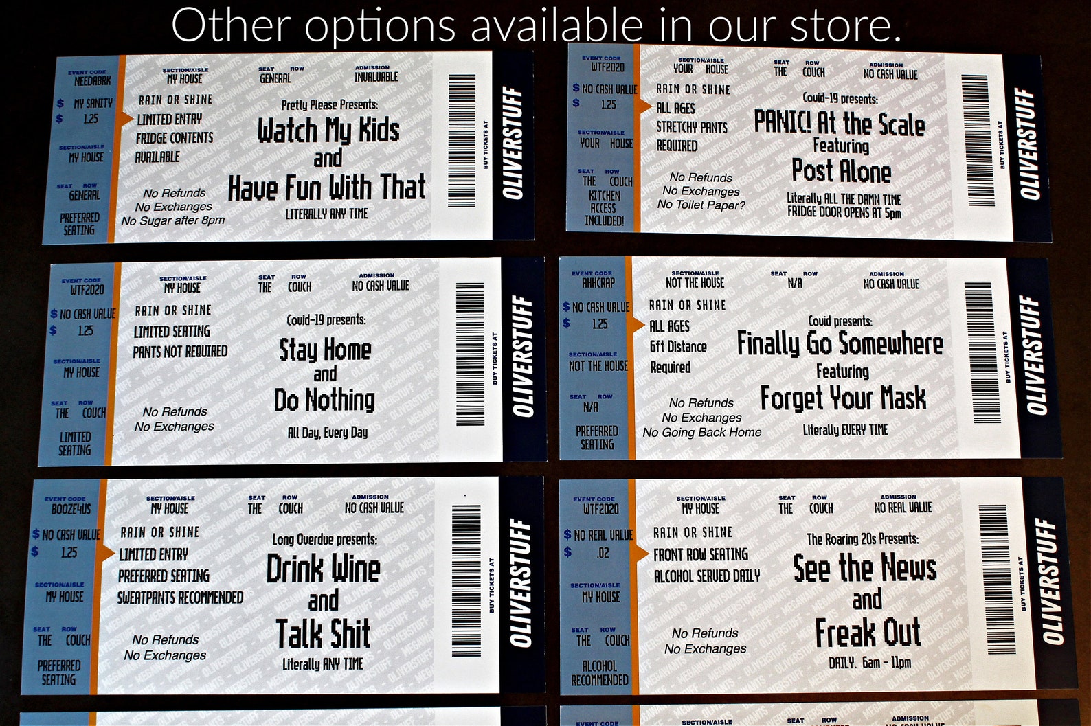 2020 Greeting Cardtickets to Nowherestay Home and Do Etsy