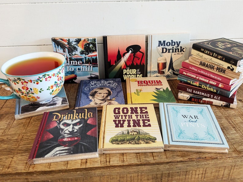 CuttingBoredom Book Coasters - Thumbnail 4