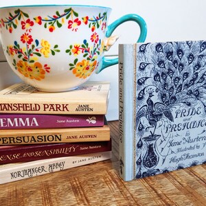 Jane Austen Reclaimed Wood Book Coaster Set - Free Shipping