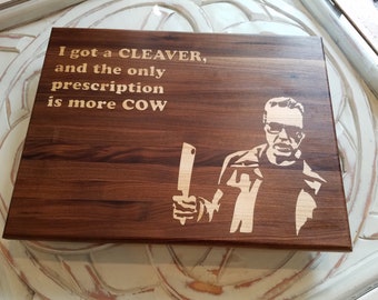 FREE SHIPPING* Chop up more COW on this cutting board! Give the gift that makes you laugh! Unique Gift, funny gift