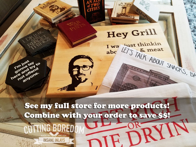 SB Guitar Shaped Inlay Cutting Board FREE SHIPPING Custom image 6