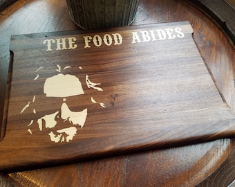 The Food Abides cutting board. Wood cutting board.Wood Chopping block.High Quality Cutting Board.Personalized cutting board.