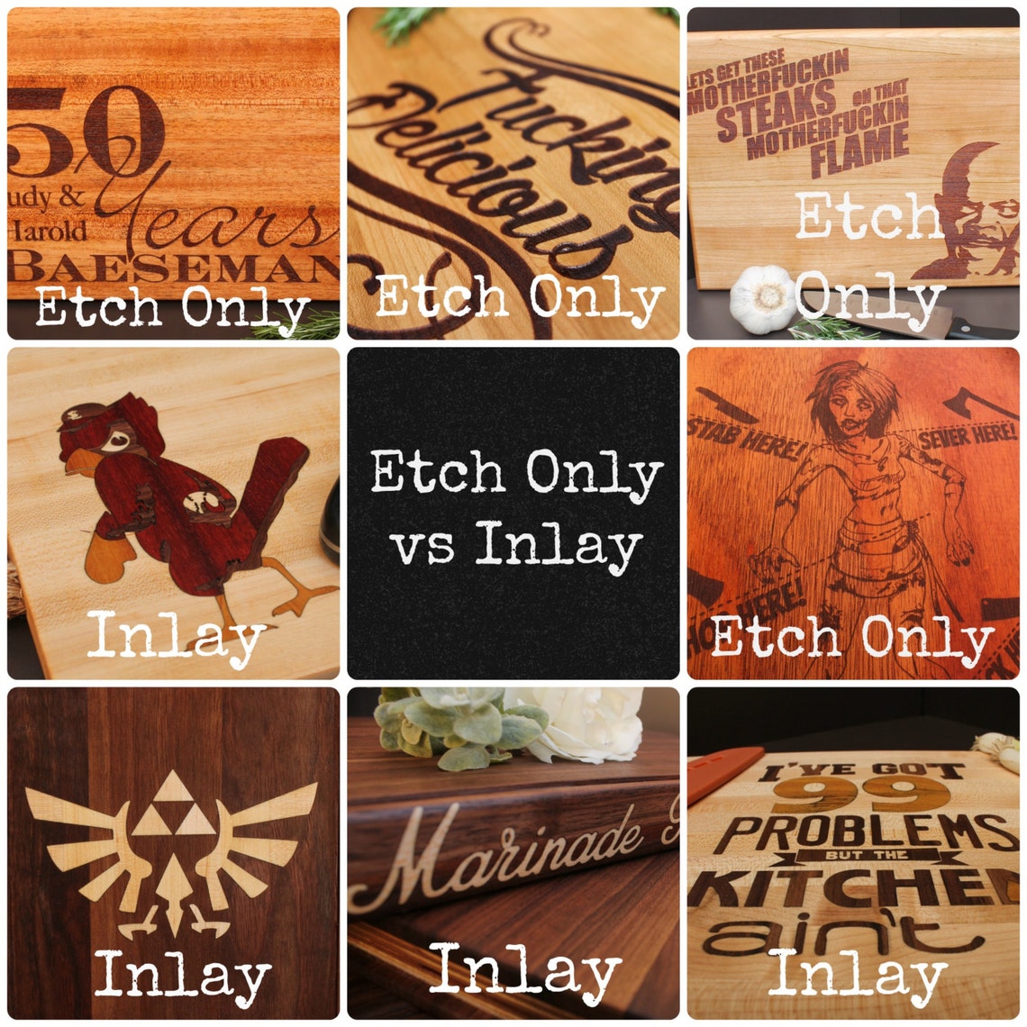 11x14x1 Happy Treat Cutting Board / Serving Platter/ Etsy