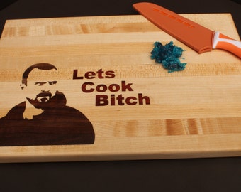 11x14x1" Breaking Bad Cutting Board- 2 sided or 1 sided! Inlay cutting board, Walter White & Jesse, Pop culture, Kitchen Pun, Funny gift