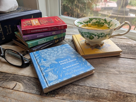 Jane Austen Reclaimed Wood Book Coaster Set - A Book Lovers