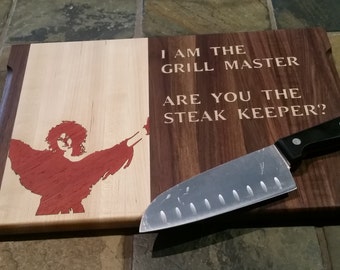 11x14x1 Grillmaster/Steakkeeper Cutting Board, Movie Lover, Gift for Him, Gift for Her, Grill Gift, Zuul