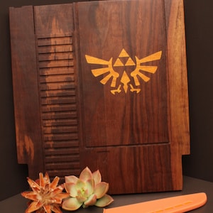 12x13 LARGE triforce Inlay 8bit Game Cartridge Cutting Board! Old School Gamer Gift, Unique kitchen gift, Gaming gift, Video game, Nerd Gift