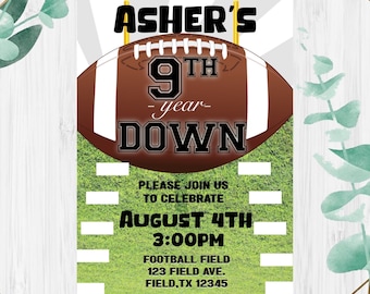 Football Invitation, Football Field Invitation, Sports Party Invitations, Sports Party Invite, Sports Party, Sports Invitation