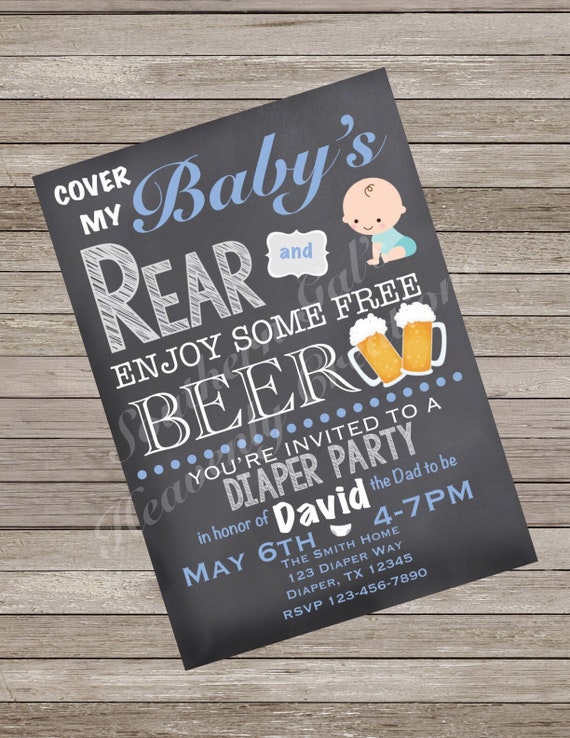 huggies and chuggies invitations