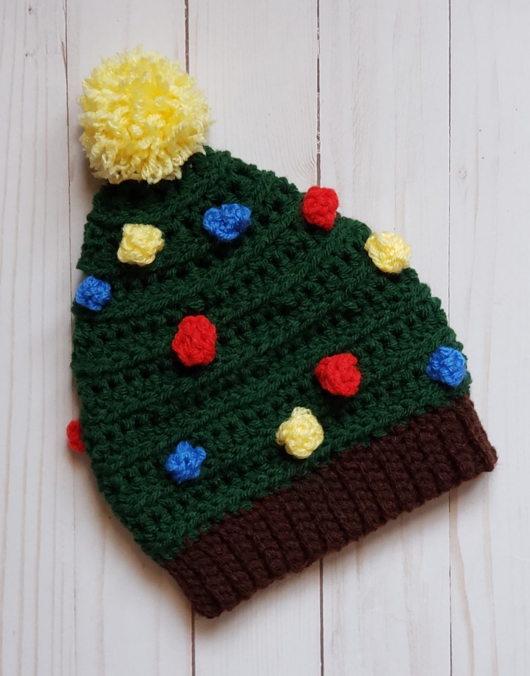 Christmas Tree Beanie Etsy