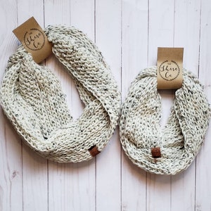 Mommy and Me Set Sciarpe / Infinity Scarf Set / Mom and Me Sciarpe / Momma e Mini Sciarpe Abbinate