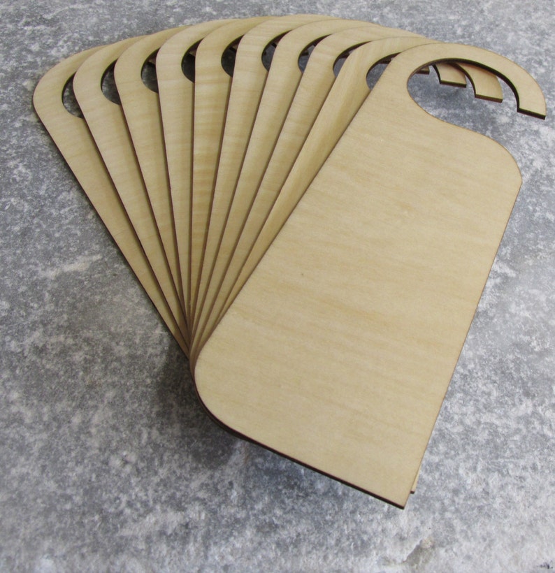 Wooden Door Hangers Wood Sign Shape Plain Blank Craft Supplies Etsy