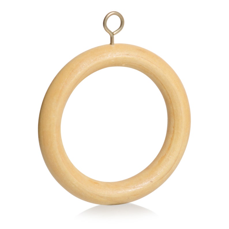 10 Pack of Wooden Curtain Rings in 4 Colours and 2 Sizes for Etsy UK