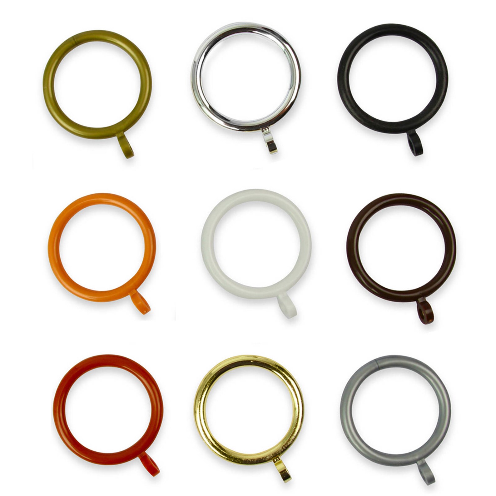 30 Pack of Plastic Curtain Rings for 19 to 28mm Poles 9 Etsy