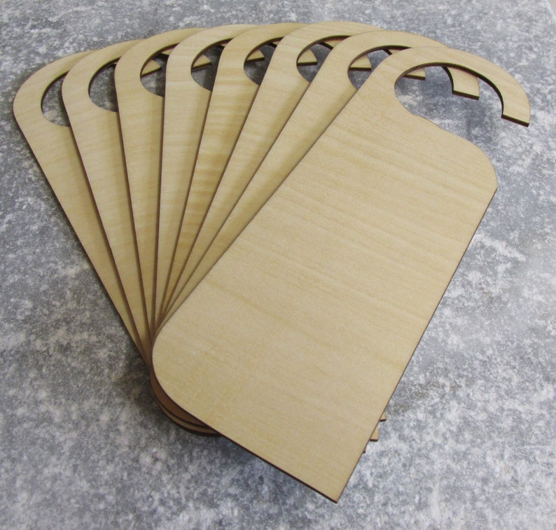 Wooden Door Hangers Wood Sign Shape Plain Blank Craft Supplies Etsy