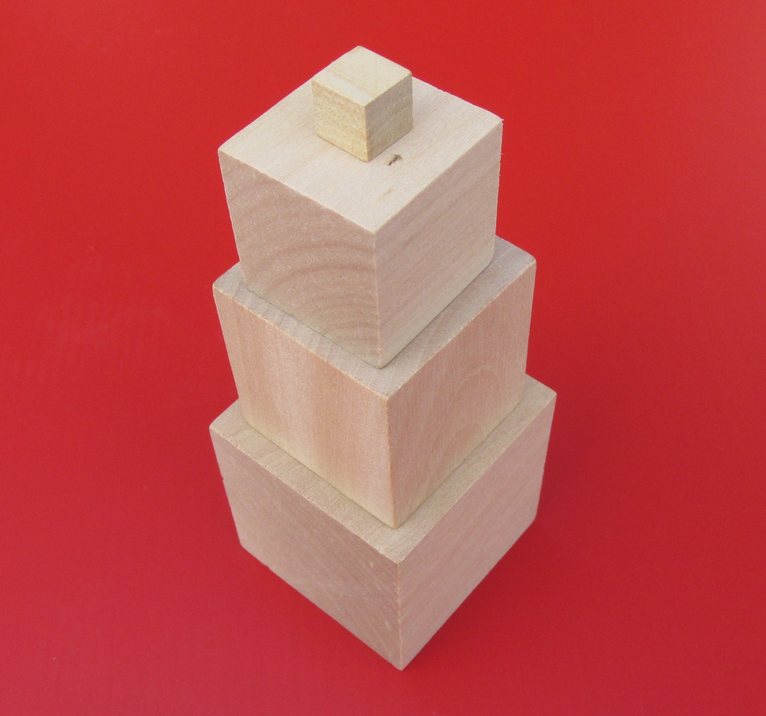 10 Pack Wooden Craft Blocks Wood Cubes sizes 10mm to 75mm Etsy