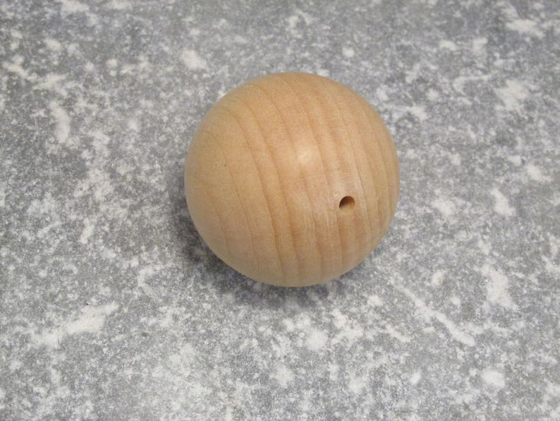 10 x Natural Wooden Craft Beads 10 to 50mm Diameter Wood image 4