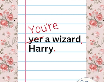 Yer a Wizard Harry Classroom Poster - Magic Theme Poster, Printable Download, Home Decor
