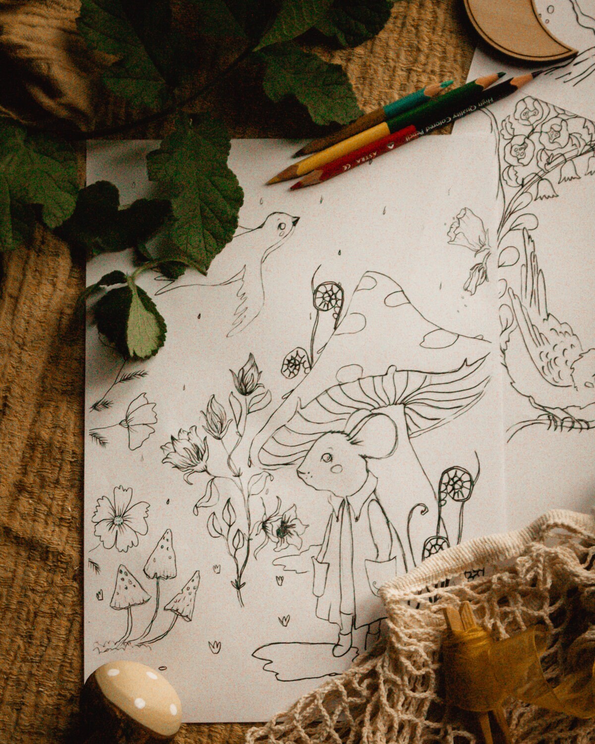 Printable coloring pages set 1 printable coloring sheets pdf | Etsy