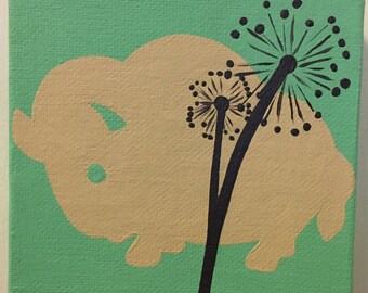 Buffalo Dandelion Painting