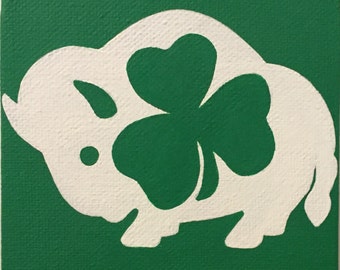 Buffalo Shamrock Painting